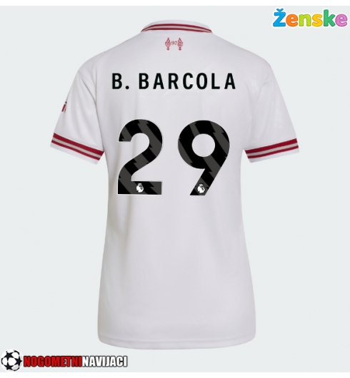 Ženske Nogometnih dresov Liverpool Bradley Barcola #29 Gostujoči 2026-27 Kratki rokavi Ženske Nogometnih dresov Liverpool Bradley Barcola #29 Gostujoči 2026-27 Kratki rokavi